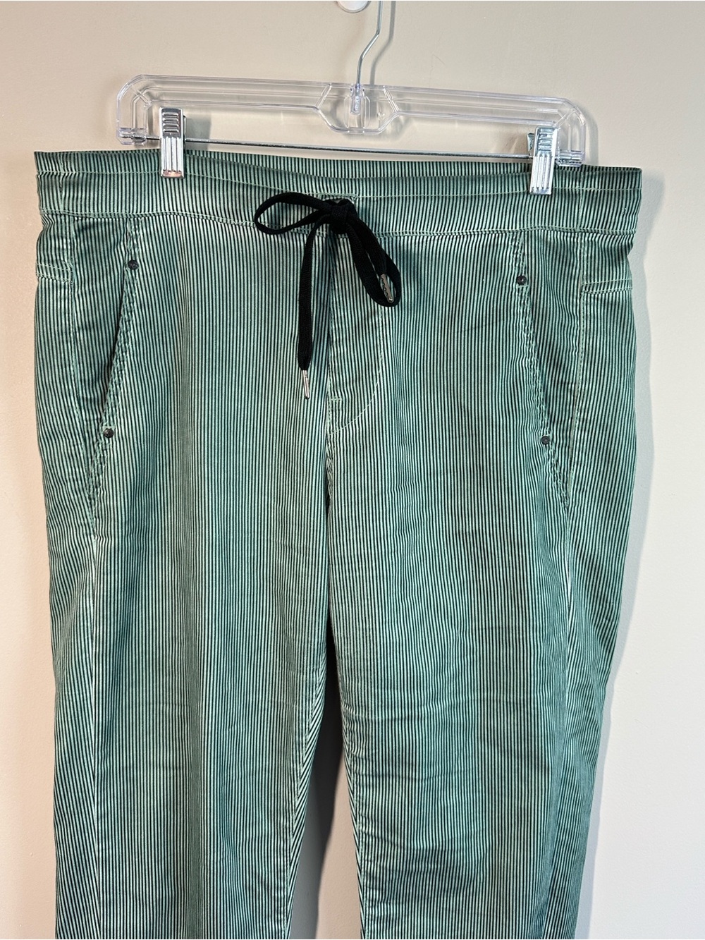 Alembika Pinstripe Iconic Stretch Jeans Teal Size 3(10-12) - Picture 5 of 16